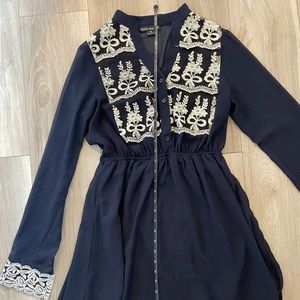 Midnight blue dress, double zero size M